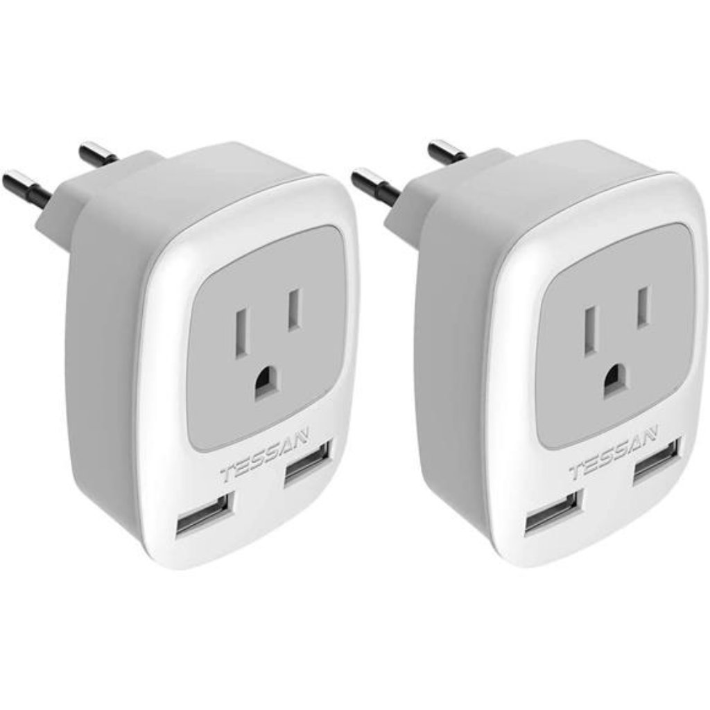 European Travel Plug Adapter 2 Pack